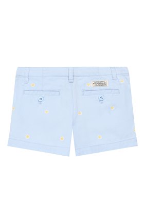 Детские хлопковые шорты POLO RALPH LAUREN голубого цвета по цене 4875 руб., арт. 312736007 | Фото 2 Детские хлопковые шорты POLO RALPH LAUREN голубого цвета, арт. 312736007 | Фото 2