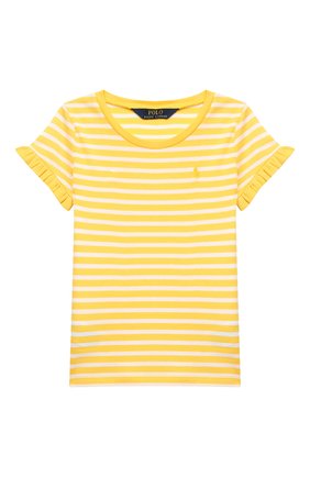 Детская футболка POLO RALPH LAUREN желтого цвета по цене 3950 руб., арт. 313735839 | Фото 1 Детская футболка POLO RALPH LAUREN желтого цвета, арт. 313735839 | Фото 1