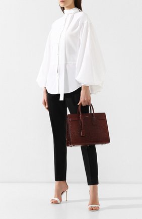 Женская сумка sac de jour small SAINT LAURENT коричневая цвета, арт. 378299/01U2W купить в ЦУМ | Фото №2 Сумка Sac De Jour small Saint Laurent коричневая цвета | Фото №2