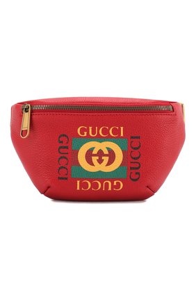 Кожаная поясная сумка Gucci Print | Фото №1 Кожаная поясная сумка Gucci Print | Фото №1