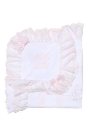Детского хлопковое одеяло ALETTA белого цвета, арт. RD99240 | Фото 1 (Материал: Текстиль, Хлопок; Статус проверки: Проверена категория, Проверено)