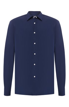 Мужская хлопковая рубашка KITON темно-синего цвета по цене 39950 руб., арт. UMCNERCH0690401 | Фото 1 Мужская хлопковая рубашка KITON темно-синего цвета, арт. UMCNERCH0690401 | Фото 1