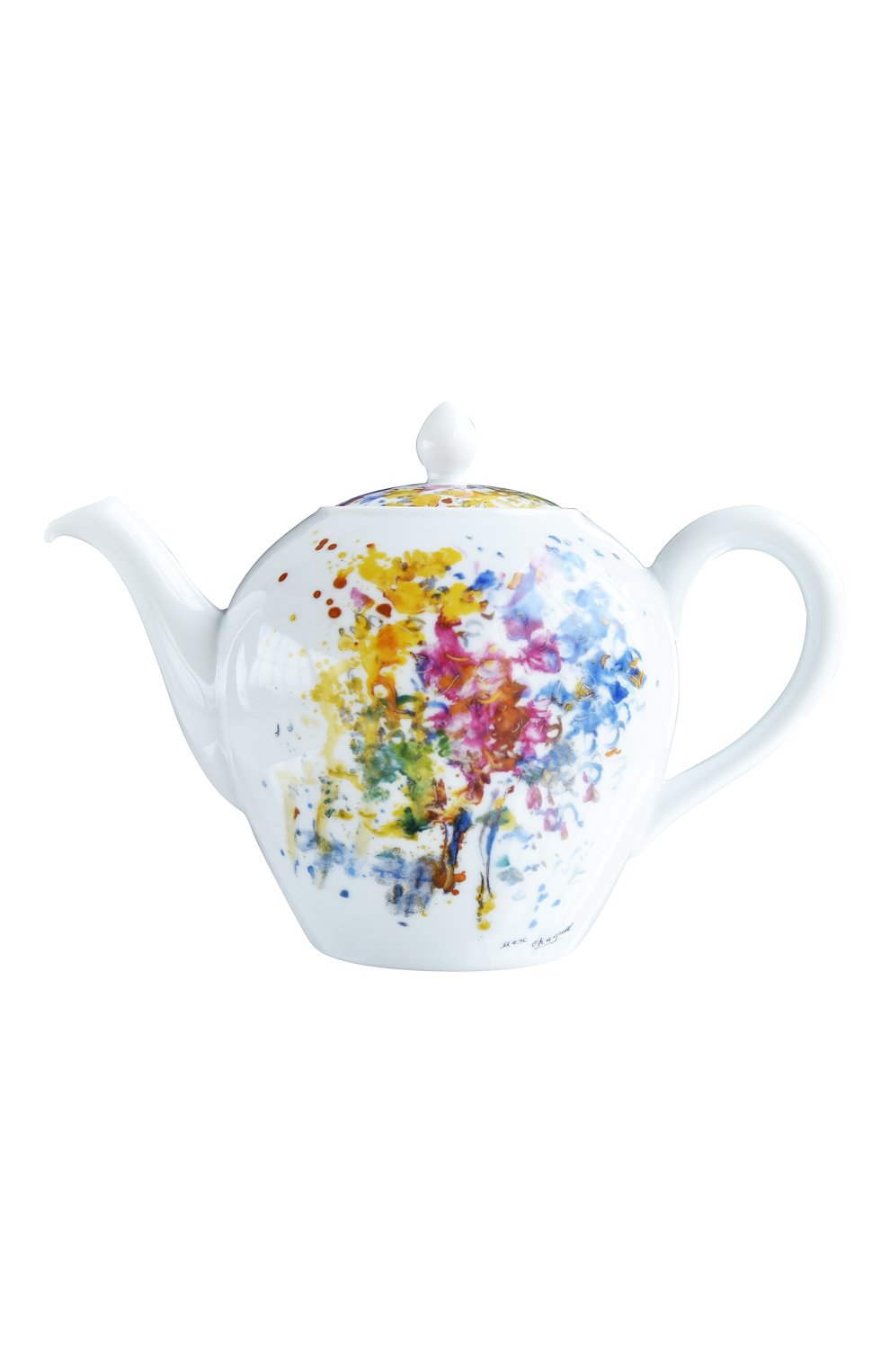 Чайник les bouquets de fleurs de marc chagall BERNARDAUD разноцветного цвета, арт. 1828/3088 | Фото 1 (Интерьер_коллекция: Chagall Bouquet De Fleurs; Статус проверки: Проверена категория; Ограничения доставки: fragile-2)