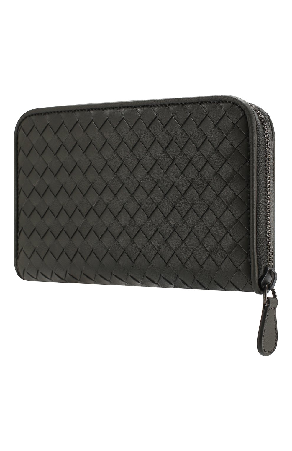 Кожаный кошелек Bottega Veneta, серого цвета, арт. 114076/V001N в ЦУМ | Фото №2 Кожаный кошелек Bottega Veneta серого цвета | Фото №2