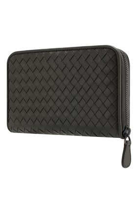 Кожаный кошелек Bottega Veneta, серого цвета, арт. 114076/V001N в ЦУМ | Фото №2 Кожаный кошелек Bottega Veneta серого цвета | Фото №2