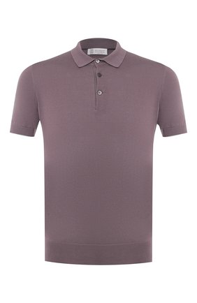 Мужское хлопковое поло BRUNELLO CUCINELLI сиреневого цвета по цене 32150 руб., арт. M29800125 | Фото 1 Мужское хлопковое поло BRUNELLO CUCINELLI сиреневого цвета, арт. M29800125 | Фото 1