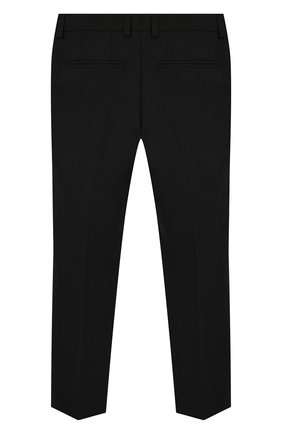 Детские шерстяные брюки DOLCE & GABBANA черного цвета по цене 14050 руб., арт. L42P59/FUBBG/2-6 | Фото 2 Детские шерстяные брюки DOLCE & GABBANA черного цвета, арт. L42P59/FUBBG/2-6 | Фото 2