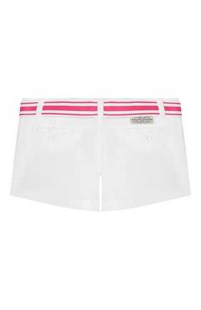 Детские хлопковые шорты POLO RALPH LAUREN белого цвета по цене 4590 руб., арт. 311736004 | Фото 2 Детские хлопковые шорты POLO RALPH LAUREN белого цвета, арт. 311736004 | Фото 2