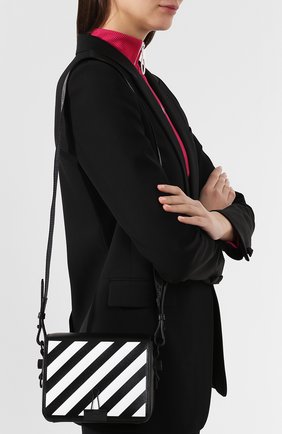 Женская сумка diag binder clip OFF-WHITE черная цвета, арт. 0WNA011S194230671001 купить в ЦУМ | Фото №5 Сумка Diag Binder Clip Off-White черная цвета | Фото №5