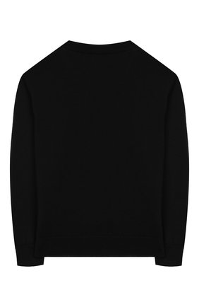 Детский шерстяной пуловер DOLCE & GABBANA черного цвета по цене 25900 руб., арт. L4KW31/JAV0D/8-14 | Фото 2 Детский шерстяной пуловер DOLCE & GABBANA черного цвета, арт. L4KW31/JAV0D/8-14 | Фото 2