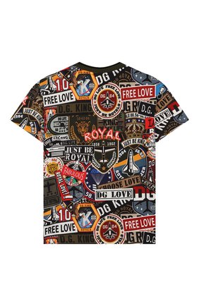 Детская хлопковая футболка DOLCE & GABBANA разноцветного цвета по цене 14650 руб., арт. L4JT7N/G7RNX/2-6 | Фото 2 Детская хлопковая футболка DOLCE & GABBANA разноцветного цвета, арт. L4JT7N/G7RNX/2-6 | Фото 2