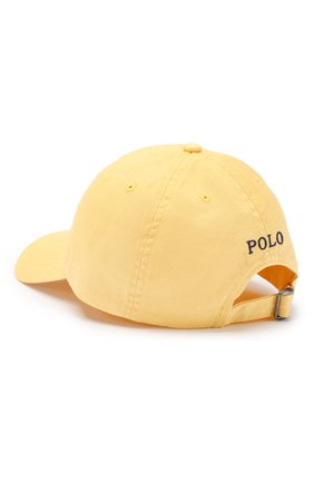 Детская хлопковая бейсболка POLO RALPH LAUREN желтого цвета, арт. 323702853 | Фото 2 (Материал: Текстиль, Хлопок; Статус проверки: Проверена категория)