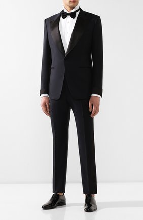 Мужская хлопковая сорочка с воротником бабочка TOM FORD белого цвета по цене 53400 руб., арт. 5FT000/94C8CR | Фото 2 Мужская хлопковая сорочка с воротником бабочка TOM FORD белого цвета, арт. 5FT000/94C8CR | Фото 2