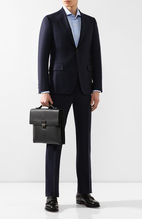 Мужской кожаный портфель SALVATORE FERRAGAMO черного цвета по цене 135000 руб., арт. Z-0704121 | Фото 2 Мужской кожаный портфель SALVATORE FERRAGAMO черного цвета, арт. Z-0704121 | Фото 2