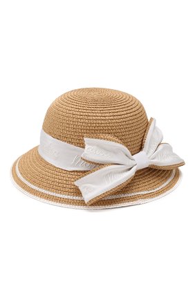 Детская соломенная шляпа MONNALISA белого цвета, арт. 193014 | Фото 2 (Материал: Растительное волокно; Статус проверки: Проверена категория)