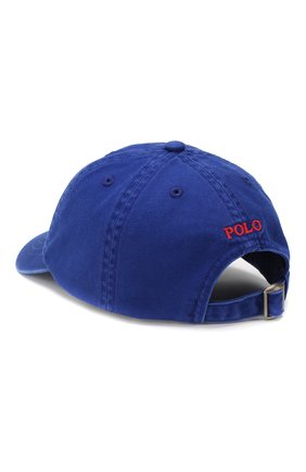 Детская хлопковая бейсболка POLO RALPH LAUREN синего цвета по цене 2605 руб., арт. 322702854 | Фото 2 Детская хлопковая бейсболка POLO RALPH LAUREN синего цвета, арт. 322702854 | Фото 2