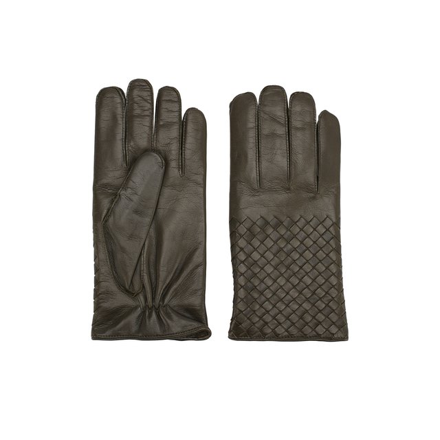 фото Кожаные перчатки bottega veneta