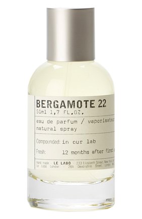 Женский парфюмерная вода bergamote 22 LE LABO бесцветного цвета по цене 12960 руб., арт. 811901022660 | Фото 1 Женский парфюмерная вода bergamote 22 LE LABO бесцветного цвета, арт. 811901022660 | Фото 1