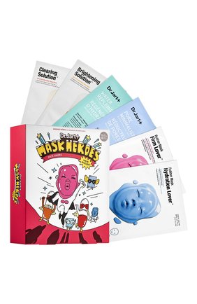 Мужского набор масок mask heroes DR.JART+ бесцветного цвета по цене 4370 руб., арт. 8809535809339 | Фото 1 Мужского набор масок mask heroes DR.JART+ бесцветного цвета, арт. 8809535809339 | Фото 1