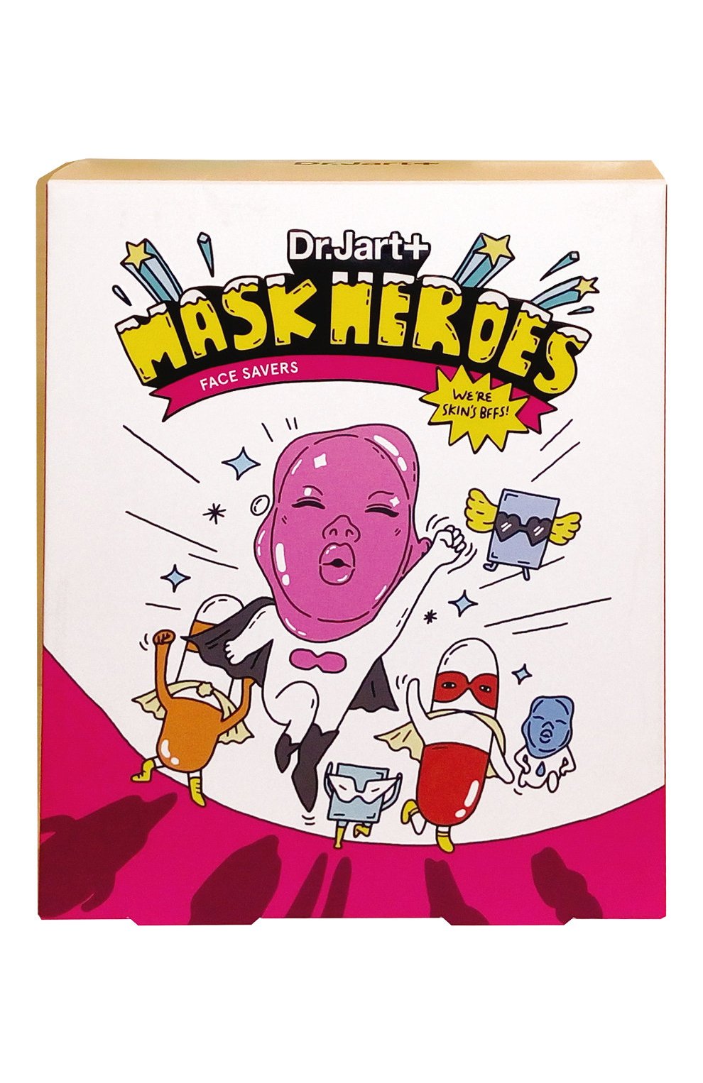 Мужского набор масок mask heroes DR.JART+ бесцветного цвета по цене 4370 руб., арт. 8809535809339 | Фото 2 Мужского набор масок mask heroes DR.JART+ бесцветного цвета, арт. 8809535809339 | Фото 2