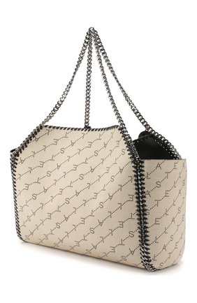 Женская сумка falabella STELLA MCCARTNEY бежевая цвета, арт. 507185/W8416 купить в ЦУМ | Фото №3 Сумка Falabella Stella McCartney бежевая цвета | Фото №3