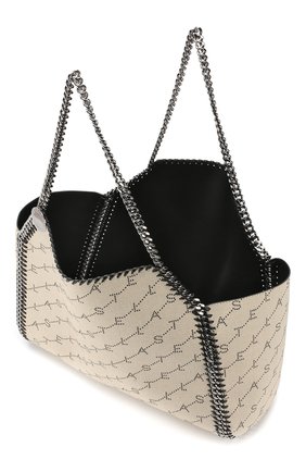 Женская сумка falabella STELLA MCCARTNEY бежевая цвета, арт. 507185/W8416 купить в ЦУМ | Фото №4 Сумка Falabella Stella McCartney бежевая цвета | Фото №4