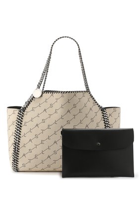 Женская сумка falabella STELLA MCCARTNEY бежевая цвета, арт. 507185/W8416 купить в ЦУМ | Фото №5 Сумка Falabella Stella McCartney бежевая цвета | Фото №5