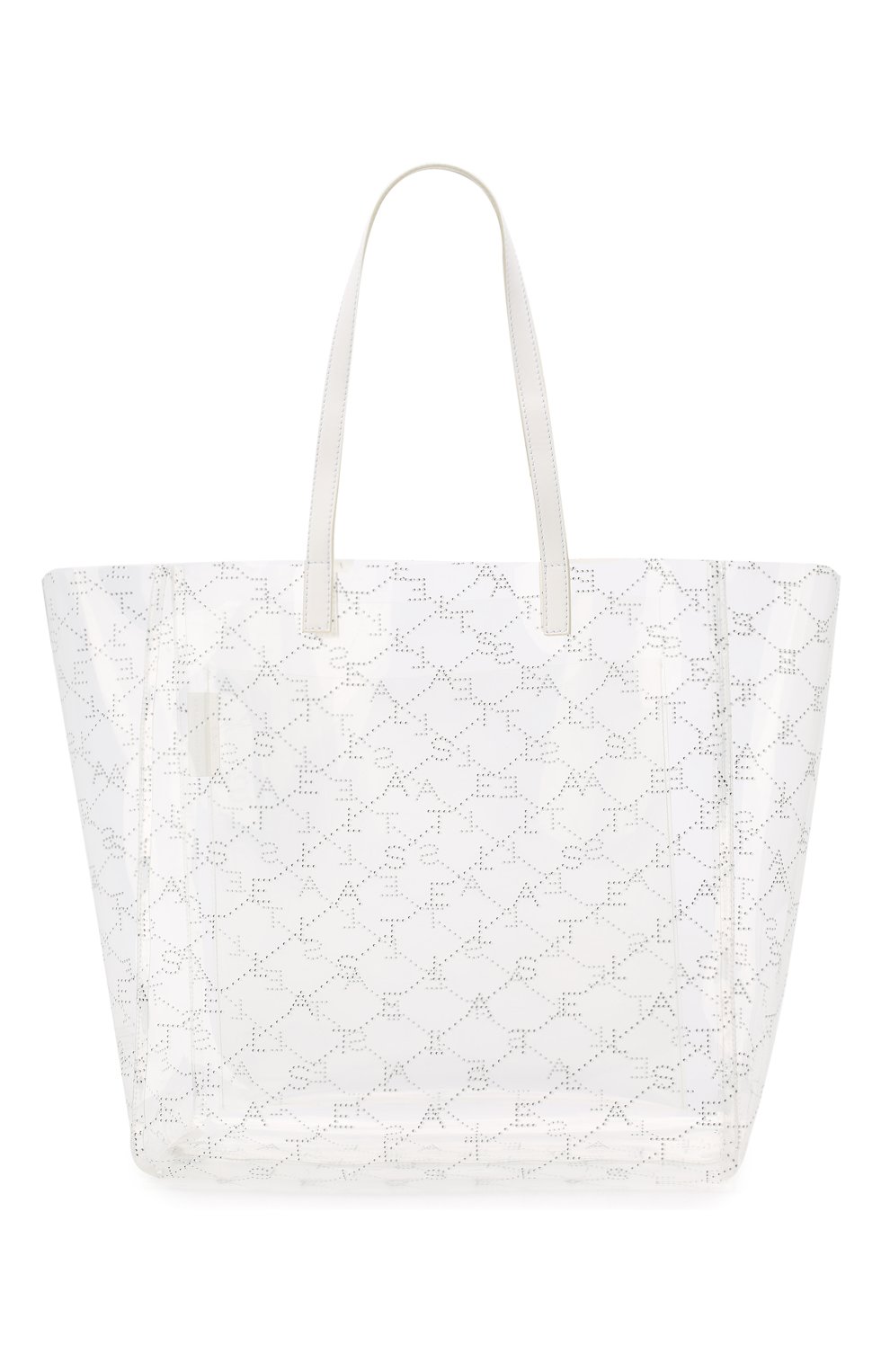 Женская сумка-тоут monogram STELLA MCCARTNEY прозрачного цвета, арт. 541619/W8464 | Фото 1