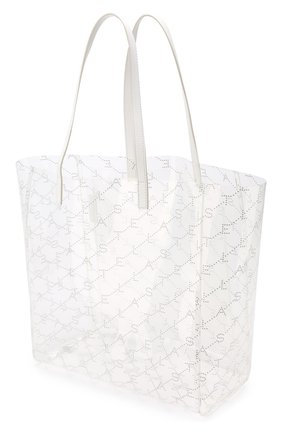 Женская сумка-тоут monogram STELLA MCCARTNEY прозрачного цвета по цене 52150 руб., арт. 541619/W8464 | Фото 4 Женская сумка-тоут monogram STELLA MCCARTNEY прозрачного цвета, арт. 541619/W8464 | Фото 4