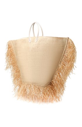 Женская сумка le baci large JACQUEMUS бежевого цвета по цене 59650 руб., арт. 191BA12 | Фото 3 Женская сумка le baci large JACQUEMUS бежевого цвета, арт. 191BA12 | Фото 3