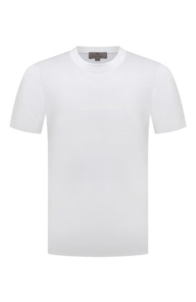 Мужская хлопковая футболка CANALI белого цвета по цене 22700 руб., арт. T0356/MJ00002 | Фото 1 Мужская хлопковая футболка CANALI белого цвета, арт. T0356/MJ00002 | Фото 1