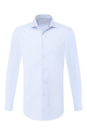 Мужская хлопковая рубашка KITON голубого цвета по цене 74600 руб., арт. UCIH0693009 | Фото 1 Мужская хлопковая рубашка KITON голубого цвета, арт. UCIH0693009 | Фото 1 (Мужское Кросс-КТ: Рубашка-одежда; Материал внешний: Хлопок; Рукава: Длинные; Статус проверки: Проверена категория, Проверено; Длина (для топов): Стандартные; Принт: Клетка; Случай: Формальный; Манжеты: На пуговицах; Воротник: Акула)