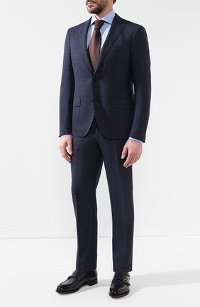 Мужская хлопковая рубашка TOM FORD голубого цвета по цене 35300 руб., арт. 5FT146/94C1AX | Фото 2 Мужская хлопковая рубашка TOM FORD голубого цвета, арт. 5FT146/94C1AX | Фото 2