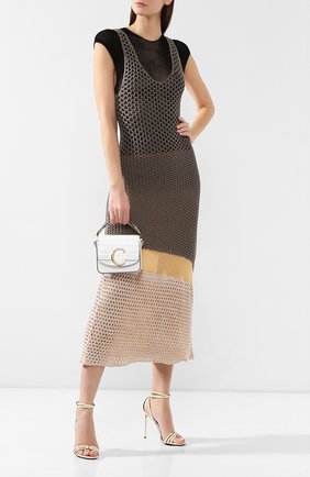 Женская сумка chloé c mini CHLOÉ белого цвета по цене 113500 руб., арт. CHC19US193A87 | Фото 2 Женская сумка chloé c mini CHLOÉ белого цвета, арт. CHC19US193A87 | Фото 2
