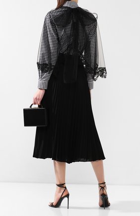 Женская черная накидка с кружевной отделкой Simone Rocha, арт. CAPE 1/0069 купить в ЦУМ | Фото №2 Накидка с кружевной отделкой Simone Rocha черная | Фото №2