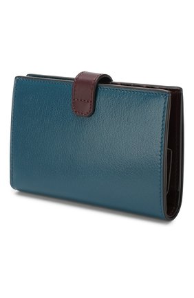 Кожаный кошелек GV3 Givenchy, бирюзового цвета, арт. BB601GB056 в ЦУМ | Фото №2 Кожаный кошелек GV3 Givenchy бирюзового цвета | Фото №2