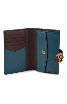 Кожаный кошелек GV3 Givenchy, бирюзового цвета, арт. BB601GB056 в ЦУМ | Фото №3 Кожаный кошелек GV3 Givenchy бирюзового цвета | Фото №3