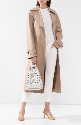 Женская сумка hammock medium LOEWE белая цвета, арт. 387.66XT38 купить в ЦУМ | Фото №2 Сумка Hammock medium Loewe белая цвета | Фото №2