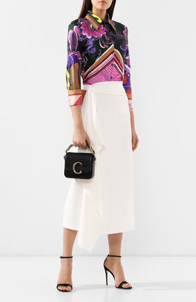 Женская сумка chloé c mini CHLOÉ черного цвета по цене 95450 руб., арт. CHC19US193A37 | Фото 2 Женская сумка chloé c mini CHLOÉ черного цвета, арт. CHC19US193A37 | Фото 2