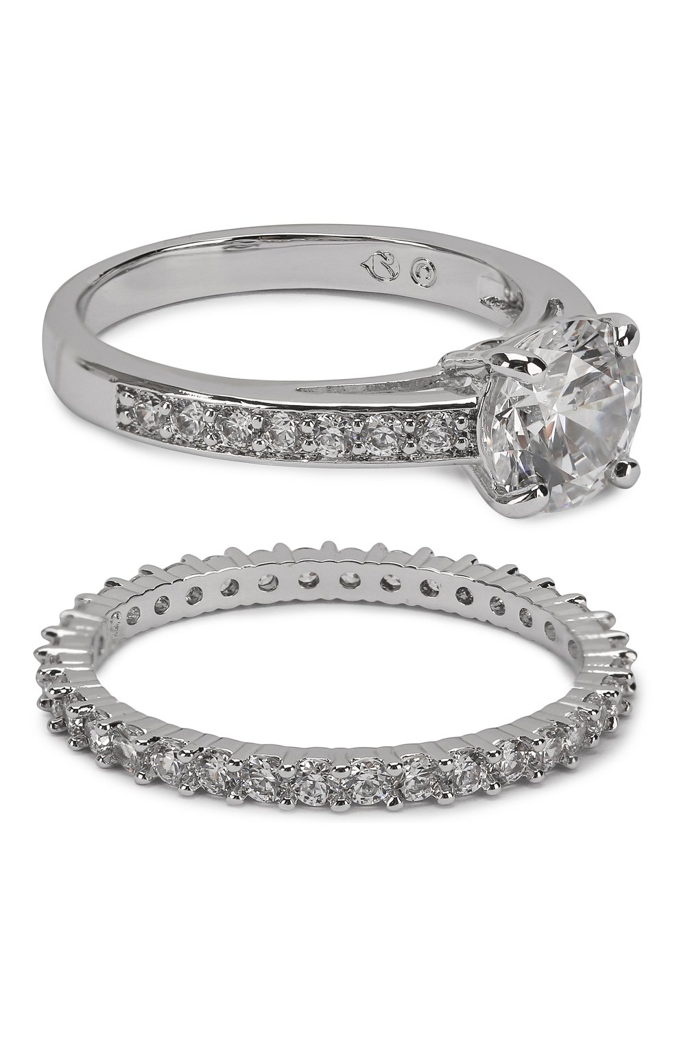 Женское комплект из двух колец i do SWAROVSKI серебряного цвета, арт. 5184981 | Фото 1