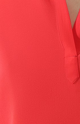 Женская шелковая блузка KITON кораллового цвета, арт. D47443K09M33 | Фото 5 (Материал внешний: Шелк; Рукава: Длинные; Принт: Без принта; Длина (для топов): Стандартные; Женское Кросс-КТ: Блуза-одежда; Статус проверки: Проверена категория)