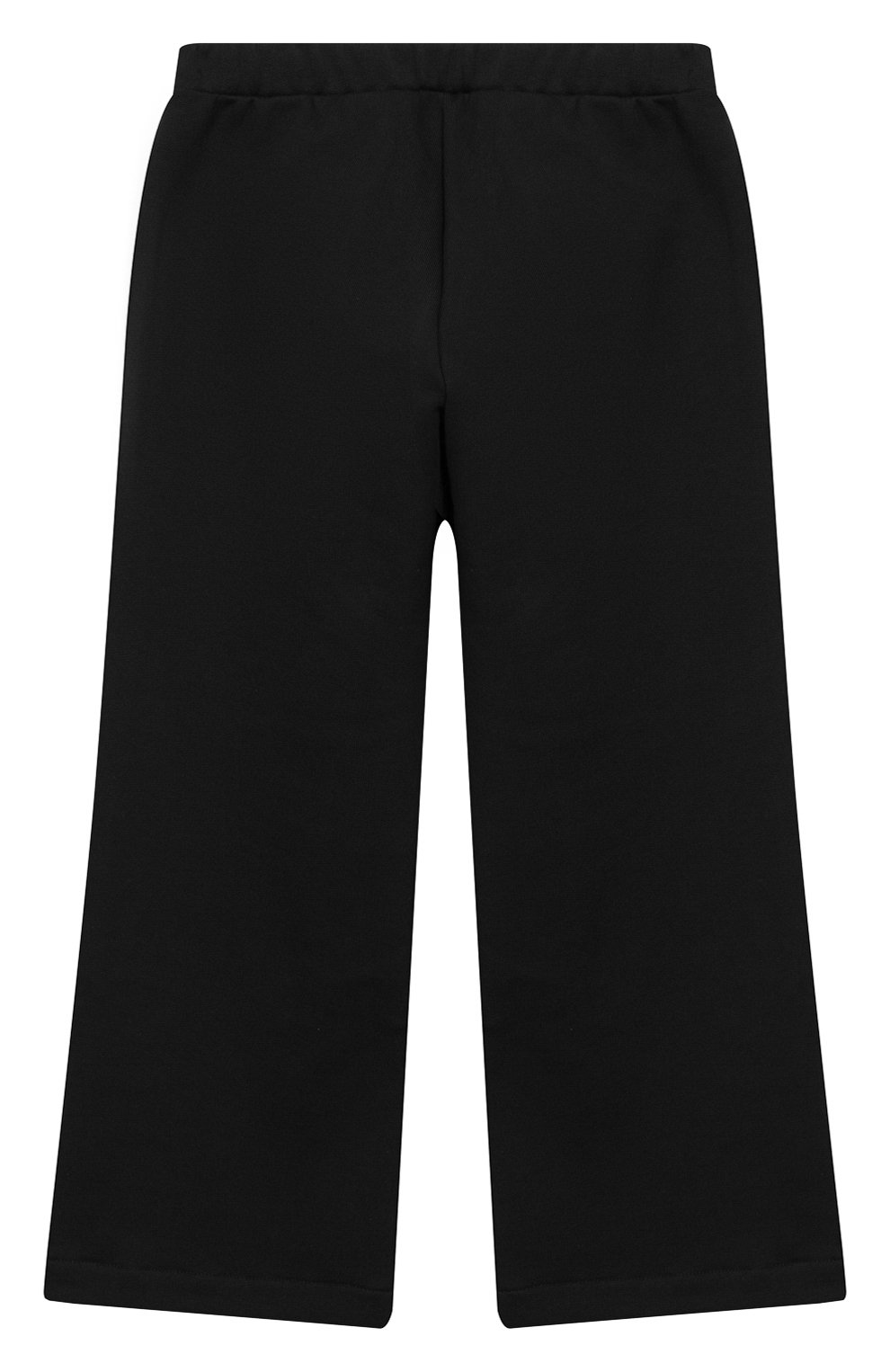 Детские хлопковые брюки VERSACE черного цвета, арт. YVFPA191/YFE130/8A-S | Фото 2 (Девочки Кросс-КТ: Брюки-одежда; Материал внешний: Хлопок; Статус проверки: Проверена категория)