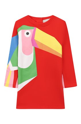 Женский хлопковое платье STELLA MCCARTNEY красного цвета, арт. 540020/SMJ75 | Фото 1 (Статус проверки: Проверено, Проверена категория)