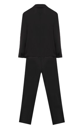 Детский шерстяной костюм из пиджака и брюк DOLCE & GABBANA черного цвета по цене 49950 руб., арт. L41U49/FUBBG/2-6 | Фото 2 Детский шерстяной костюм из пиджака и брюк DOLCE & GABBANA черного цвета, арт. L41U49/FUBBG/2-6 | Фото 2