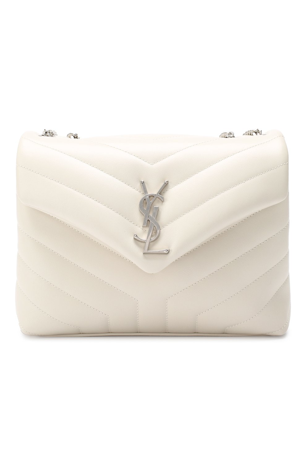 Женская сумка monogram loulou small SAINT LAURENT белого цвета, арт. 494699/DV726 | Фото 1