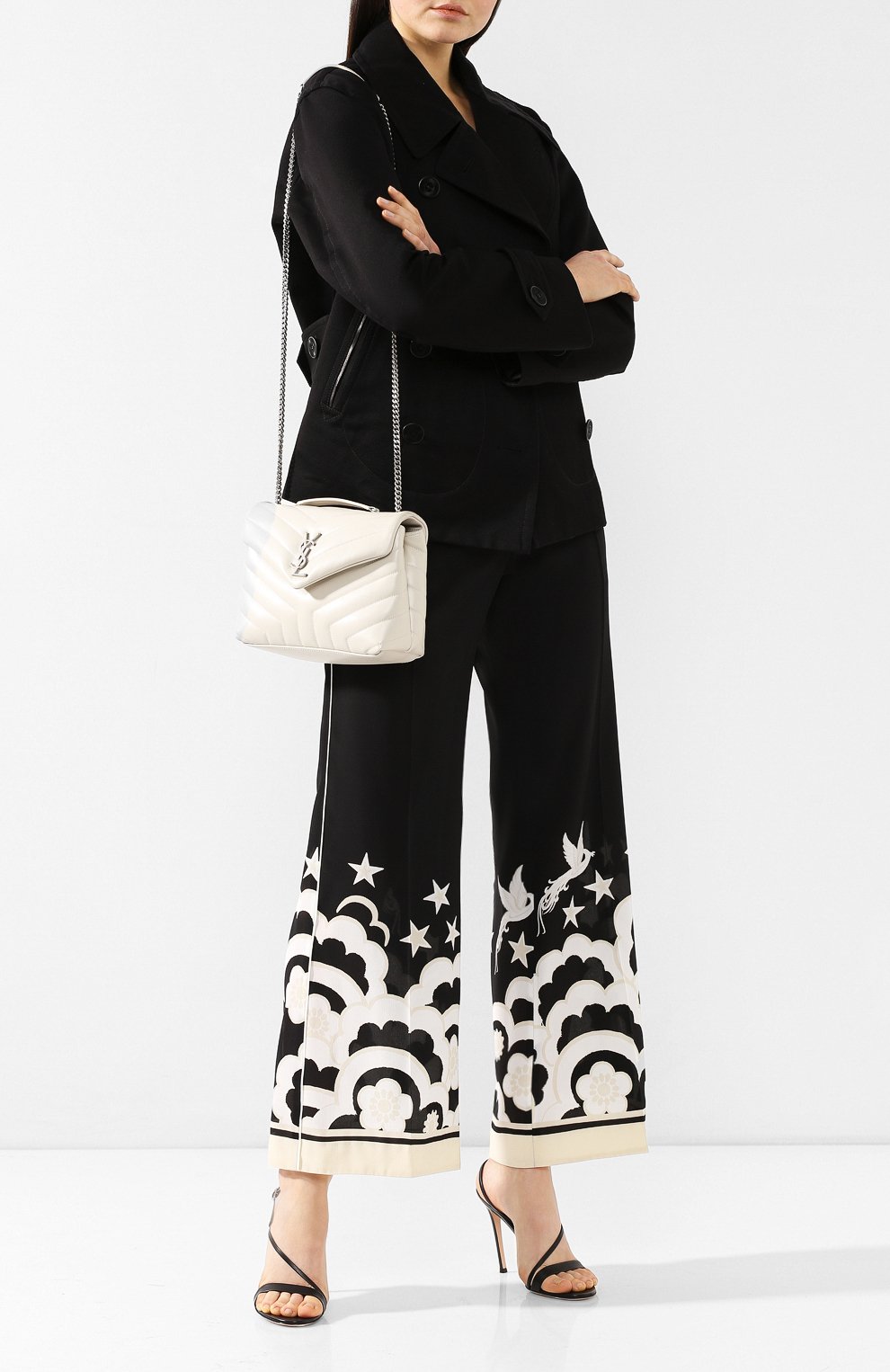Женская сумка monogram loulou small SAINT LAURENT белого цвета по цене 124000 руб., арт. 494699/DV726 | Фото 2 Женская сумка monogram loulou small SAINT LAURENT белого цвета, арт. 494699/DV726 | Фото 2