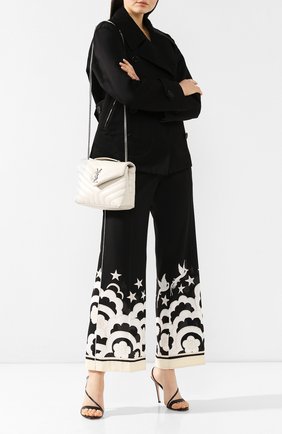 Женская сумка monogram loulou small SAINT LAURENT белого цвета по цене 124000 руб., арт. 494699/DV726 | Фото 2 Женская сумка monogram loulou small SAINT LAURENT белого цвета, арт. 494699/DV726 | Фото 2