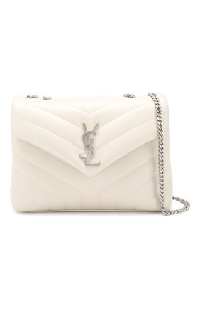 Женская сумка monogram loulou small SAINT LAURENT белого цвета по цене 124000 руб., арт. 494699/DV726 | Фото 6 Женская сумка monogram loulou small SAINT LAURENT белого цвета, арт. 494699/DV726 | Фото 6