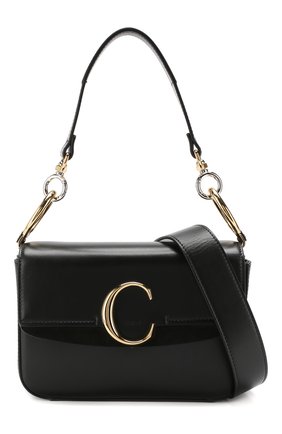 Женская сумка chloé c small CHLOÉ черная цвета, арт. CHC19SS191A37 купить в ЦУМ | Фото №6 Сумка Chloé C small Chloé черная цвета | Фото №6