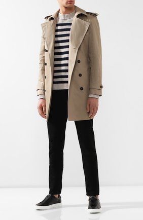 Мужской хлопковый тренч SAINT LAURENT коричневого цвета по цене 175500 руб., арт. 548925/Y600U | Фото 2 Мужской хлопковый тренч SAINT LAURENT коричневого цвета, арт. 548925/Y600U | Фото 2